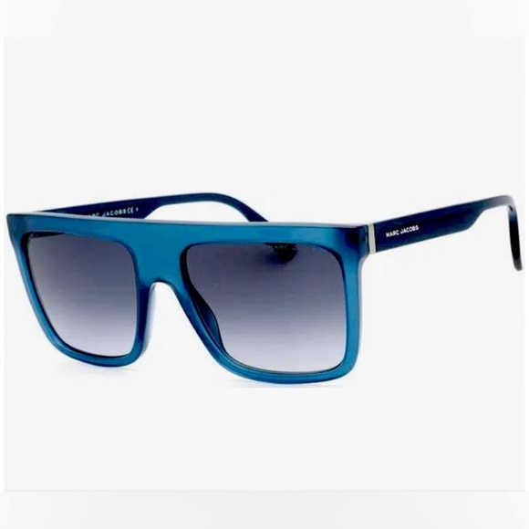 Marc Jacobs Sunglasses Full Rim Blue Rectangular Frame - Picture 5 of 12